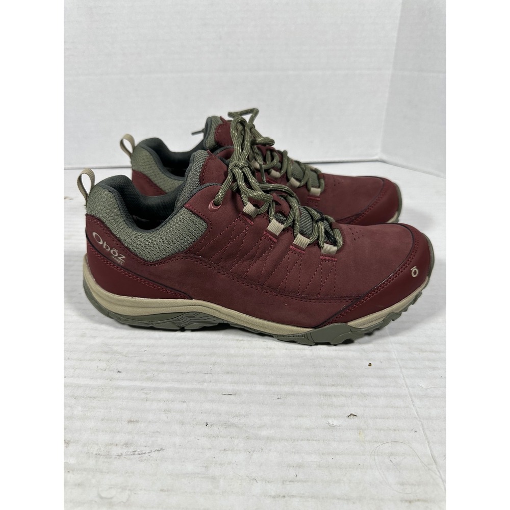 Oboz Ousel Low B-DRY Waterproof Hiking Shoes Port Plum Womens 9.5